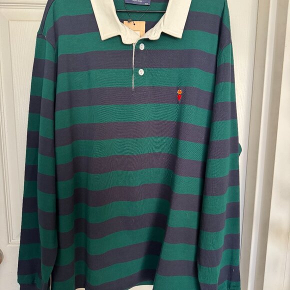 NWT Rowing Blazer's men's block stripe long sleeve polo - Picture 1 of 5